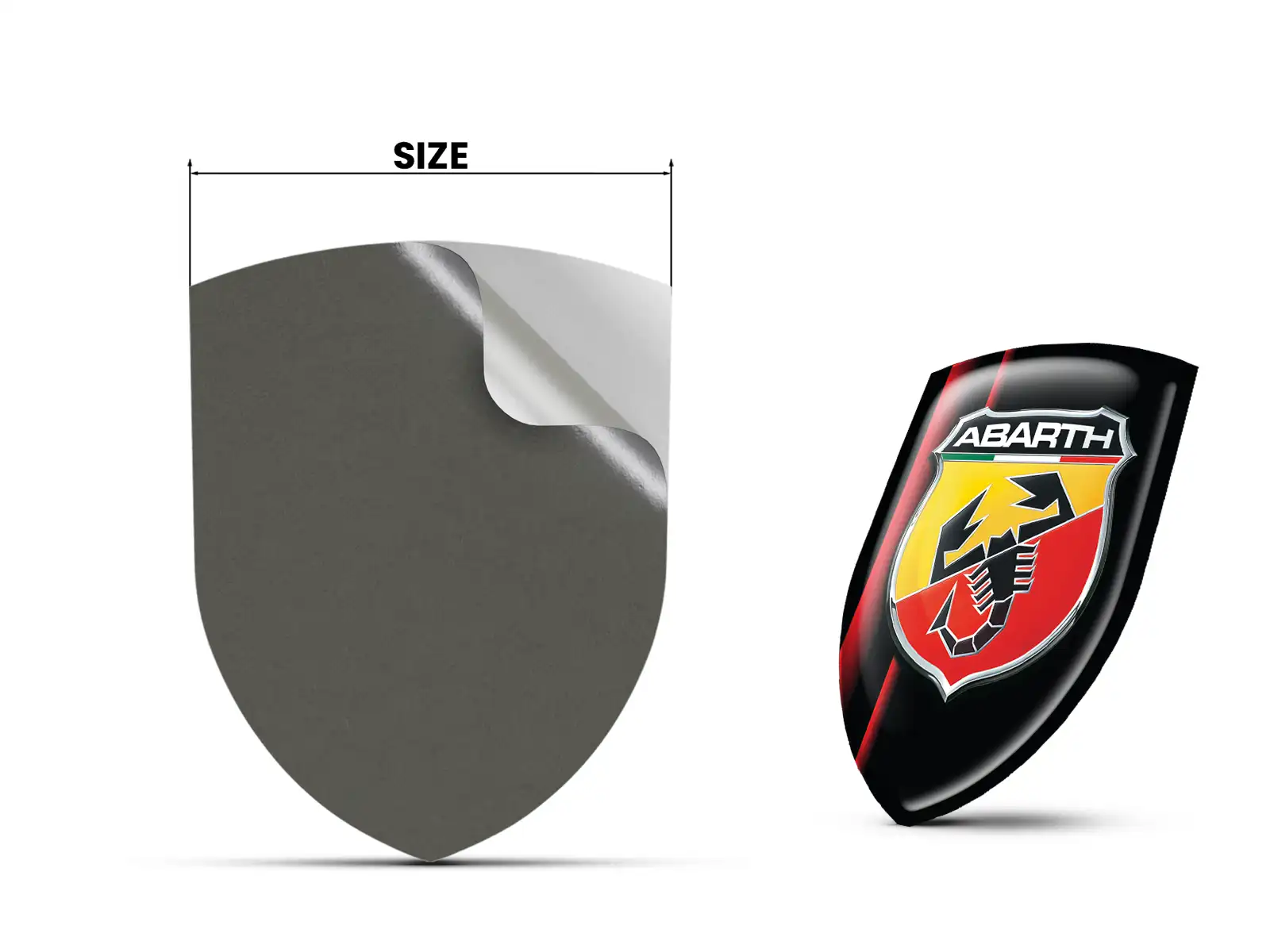 Fiat Abarth Logo Pegatina Pro Máximo Diseño Estilo Resistente
